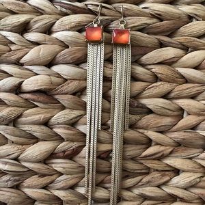 Boho style long earrings